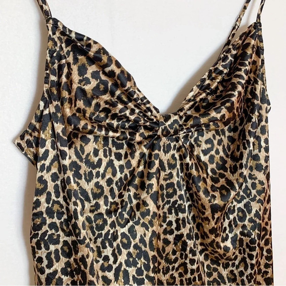 Victoria’s Secret Satin Leopard Slip Dress Nightgown - Picture 2 of 5